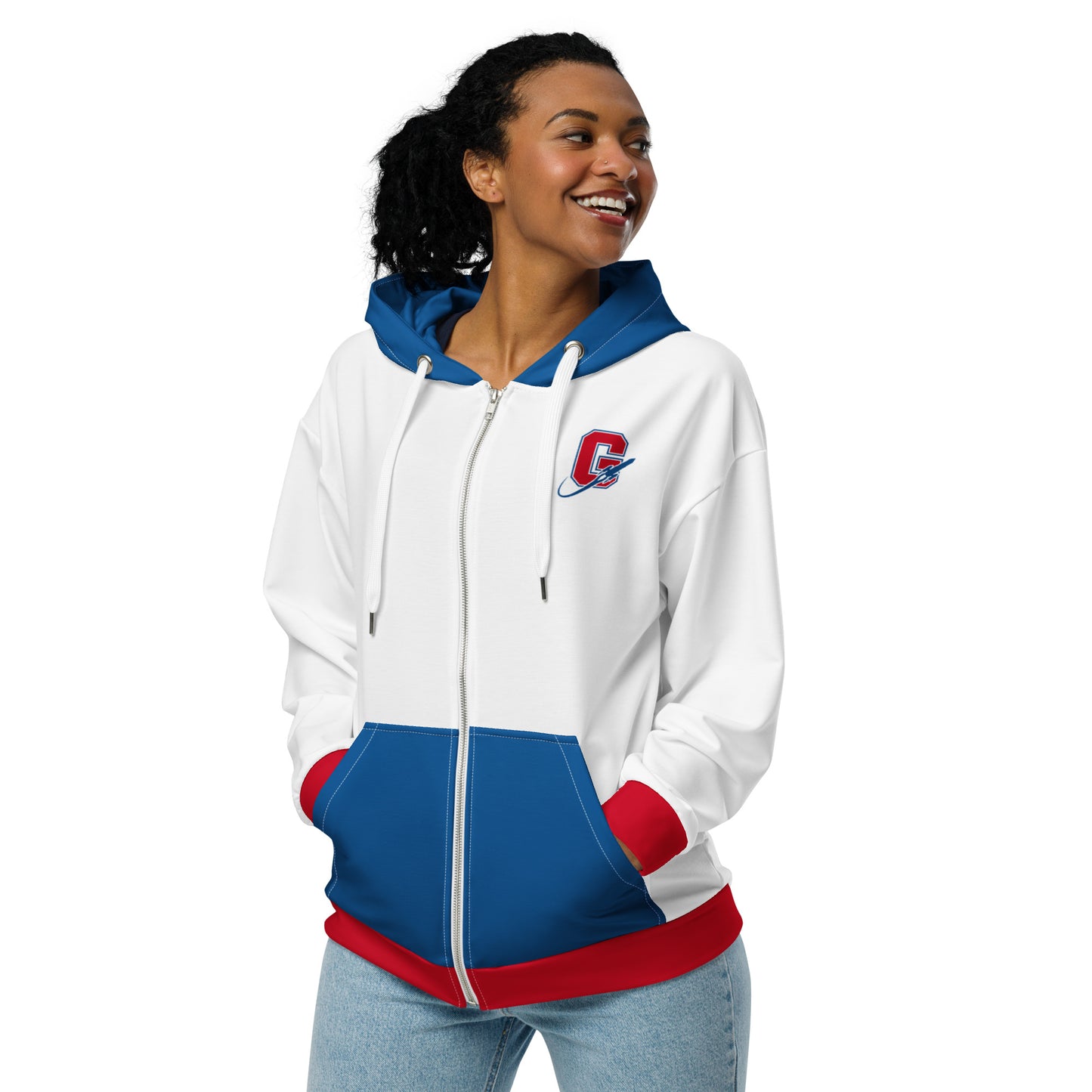 Unisex Stylized Zip Hoodie