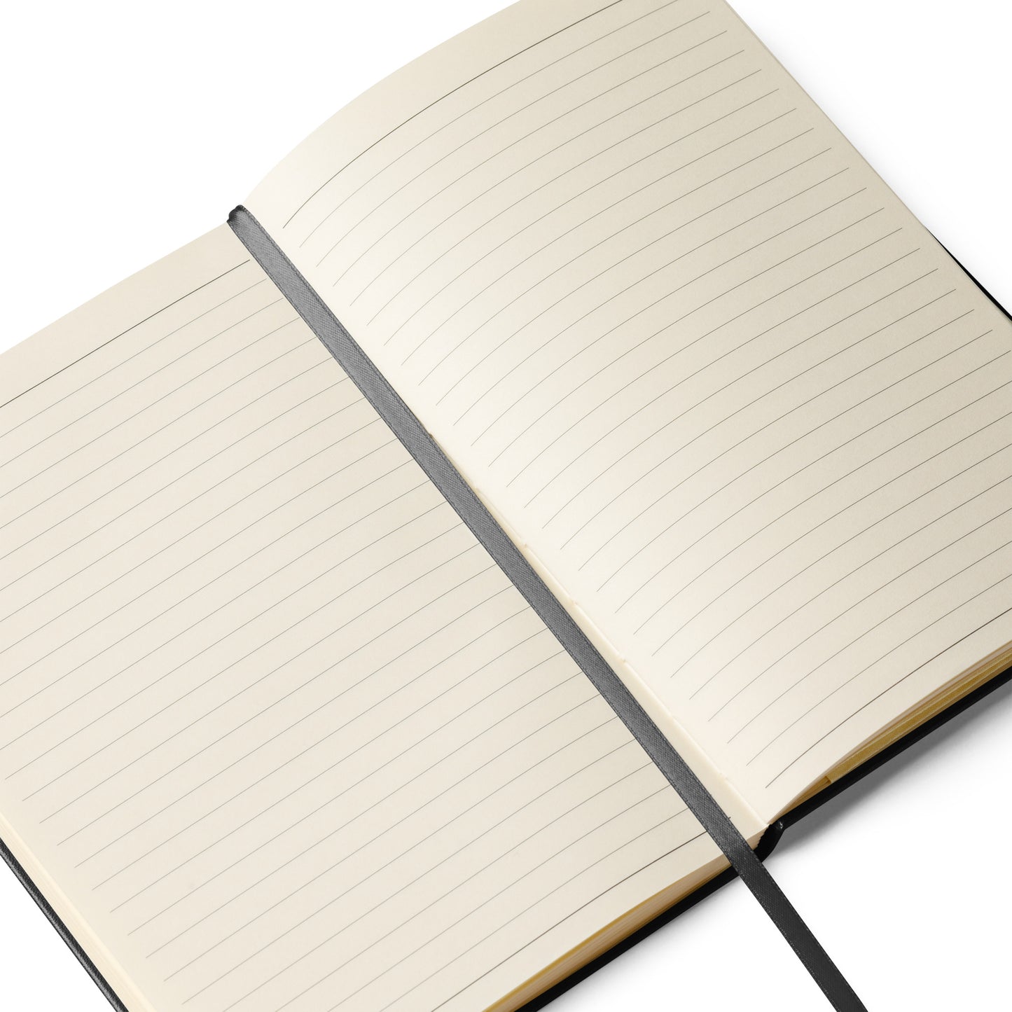 Hardcover Bound Notebook/ White Logo