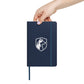 Hardcover Bound Notebook/ White Logo