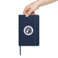 Hardcover Bound Notebook/ White Logo