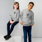 Unisex Kids Embroidered Fleece Hoodie