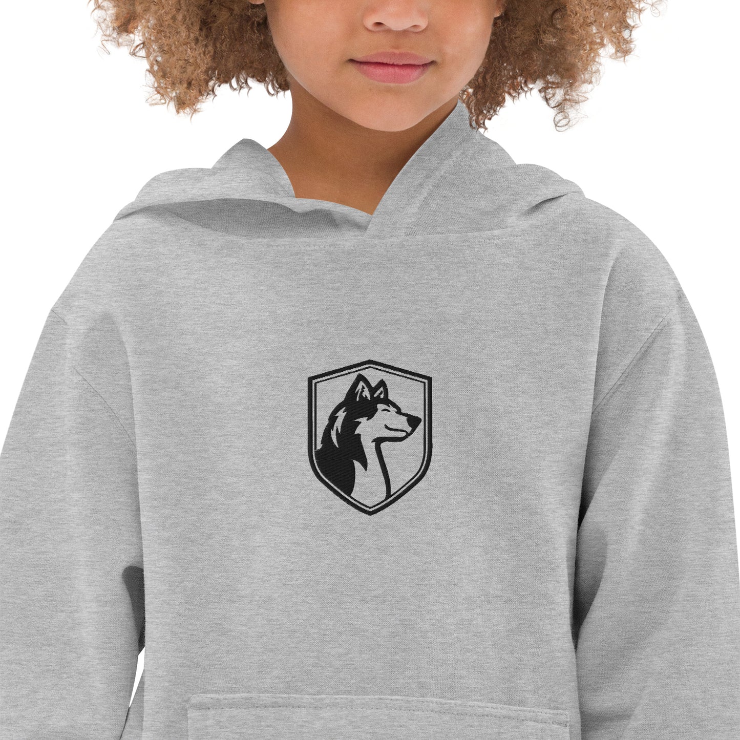 Unisex Kids Embroidered Fleece Hoodie