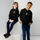 Unisex Kids Embroidered Fleece Hoodie