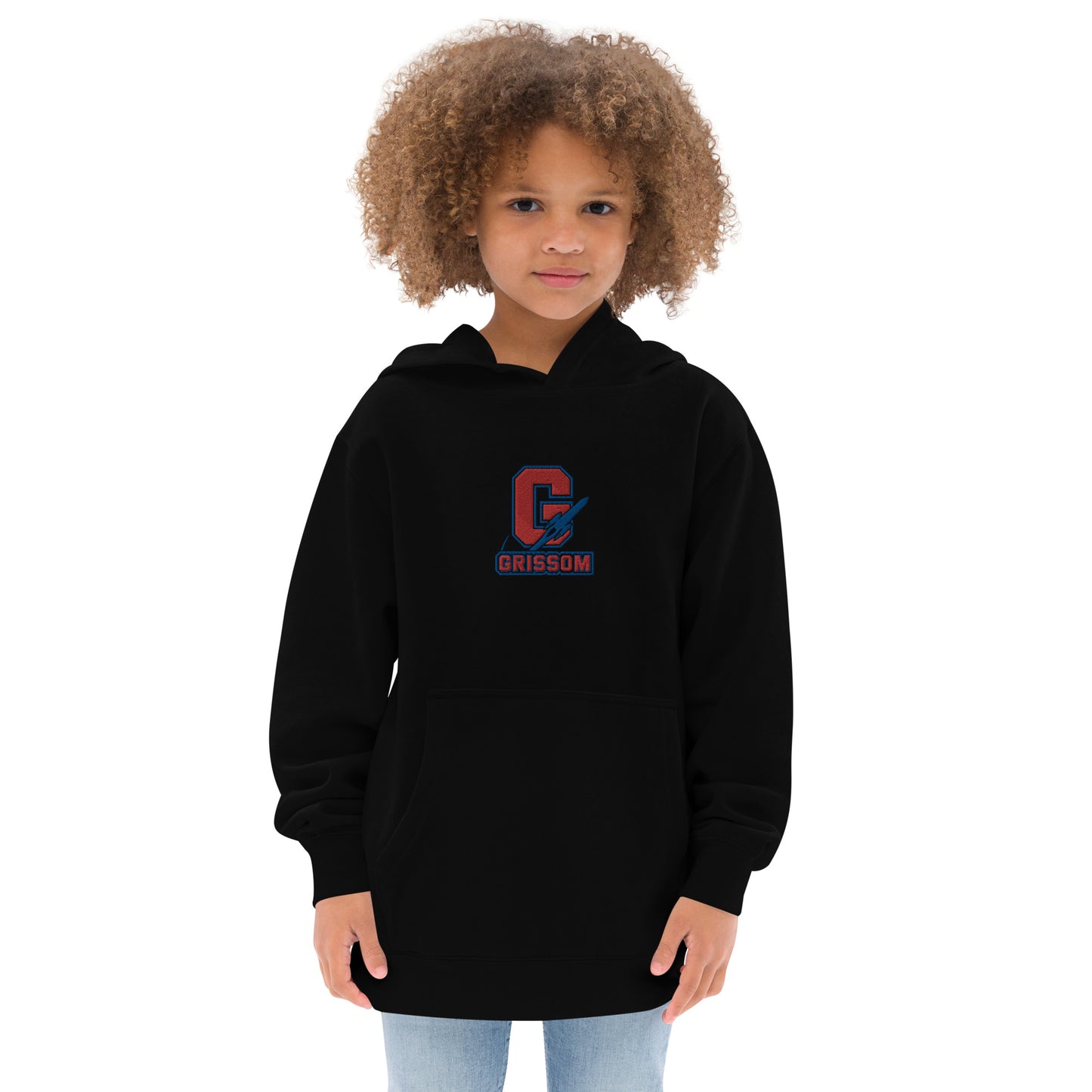 Unisex Embroidered Kids Fleece Hoodie