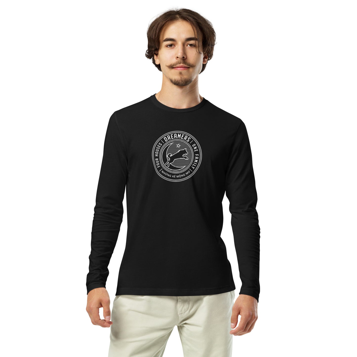 Men's Long Sleeve Fitted Crew