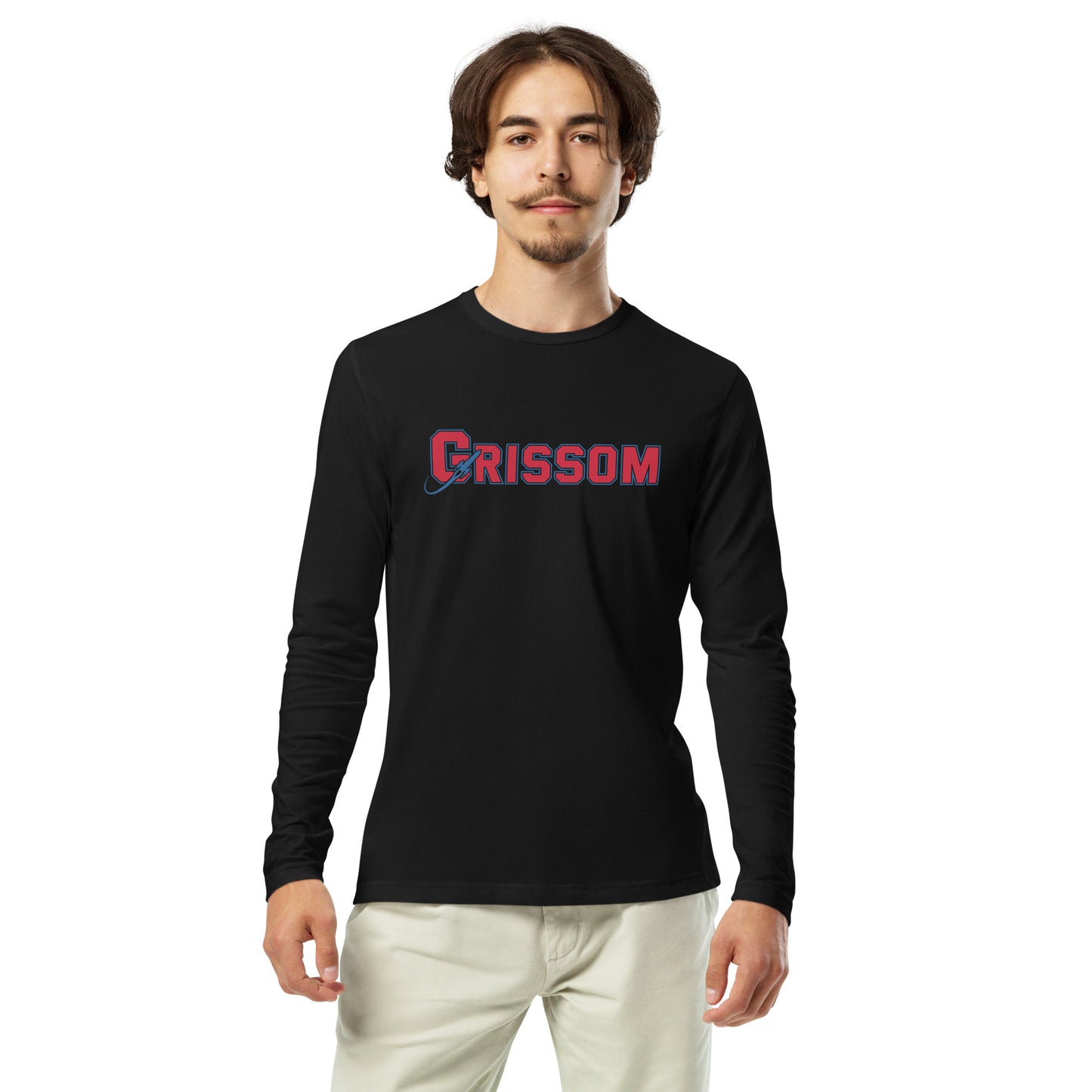 Men's Long Sleeve Fitted Crew