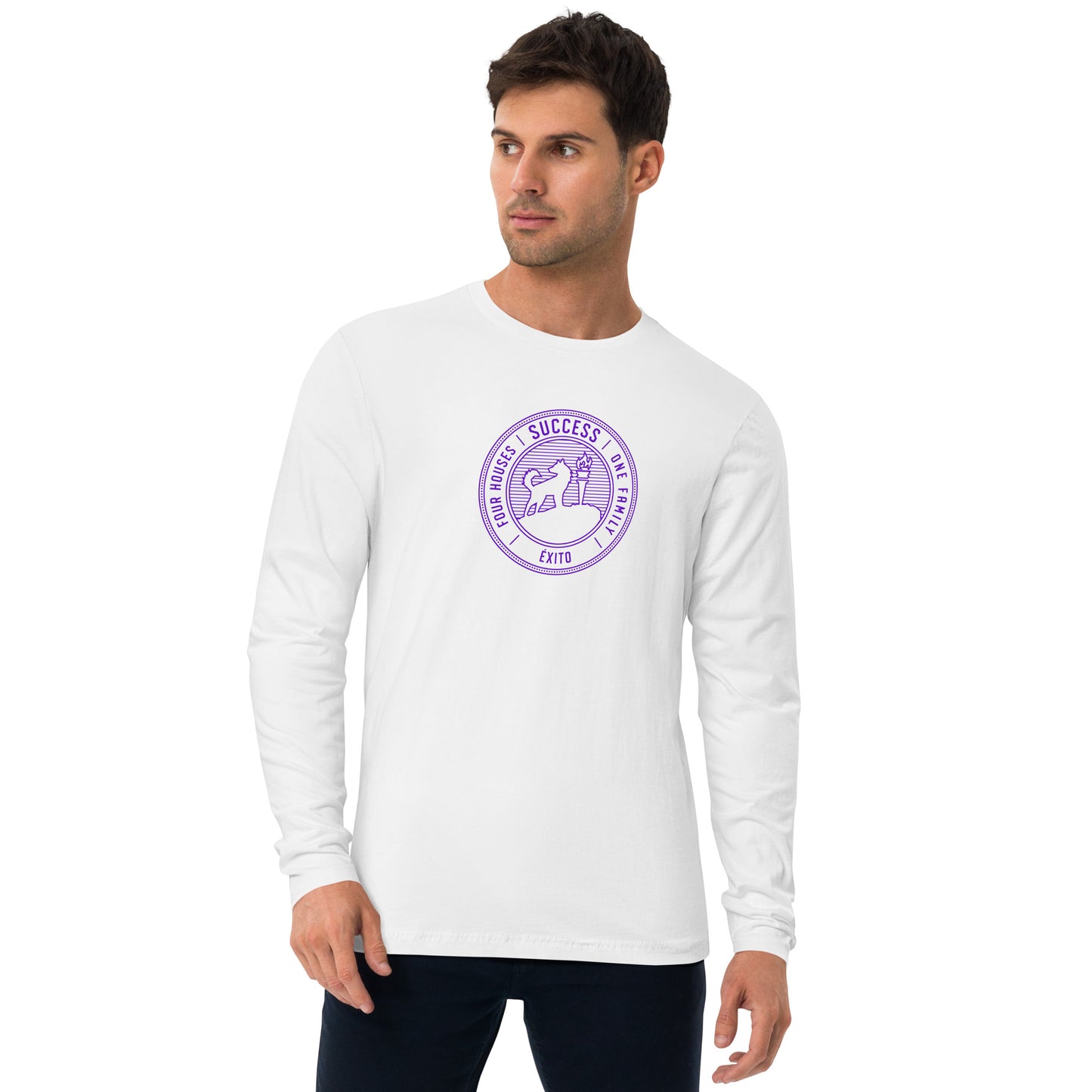 Men's Long Sleeve Fitted Crew