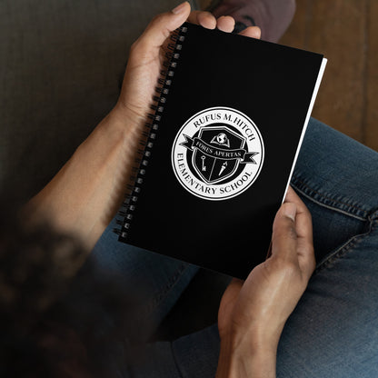 Spiral Notebook/ White Logo