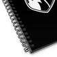 Spiral Notebook/ White Logo