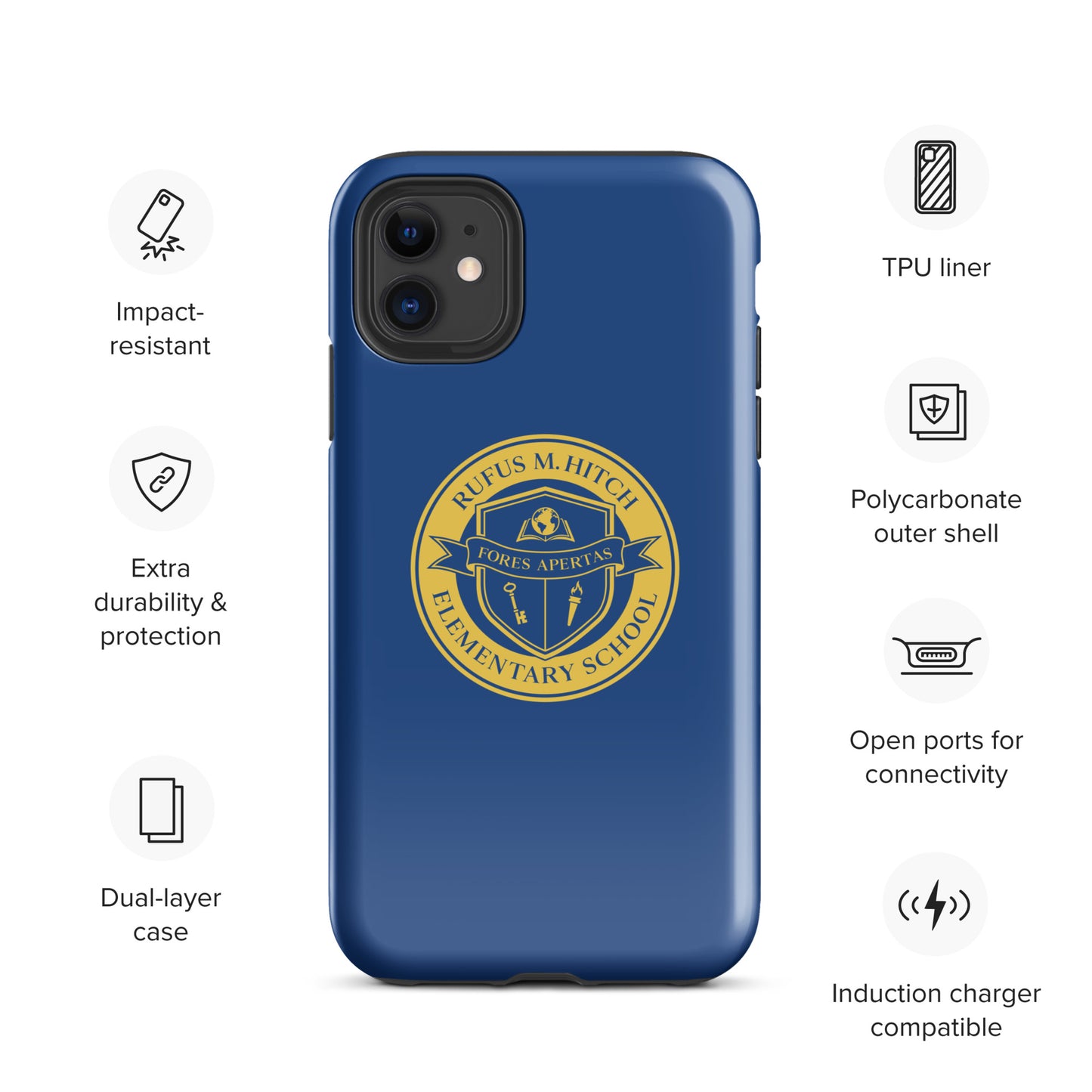 Tough Case for iPhone®/ Blue and Yellow