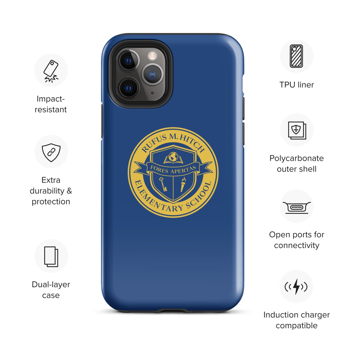 Tough Case for iPhone®/ Blue and Yellow