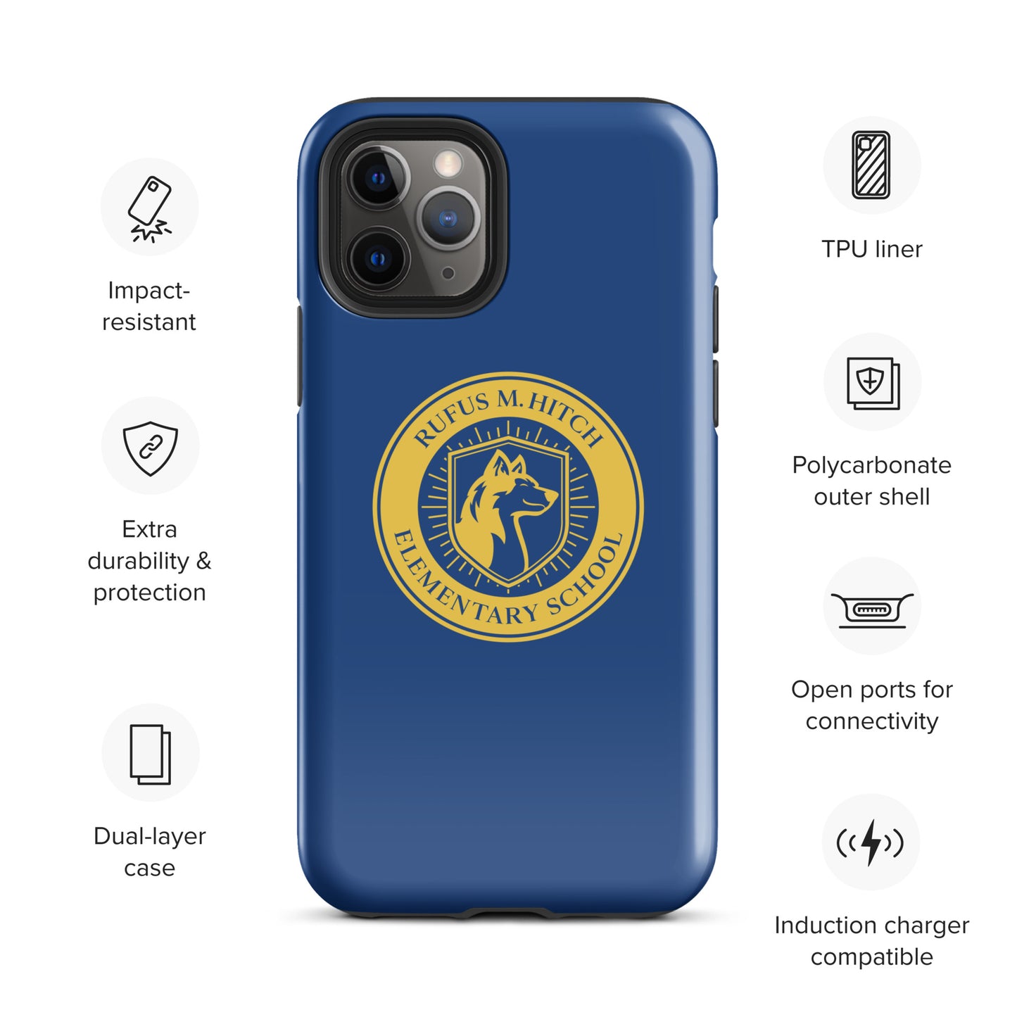 Tough Case for iPhone®/ Blue and Yellow