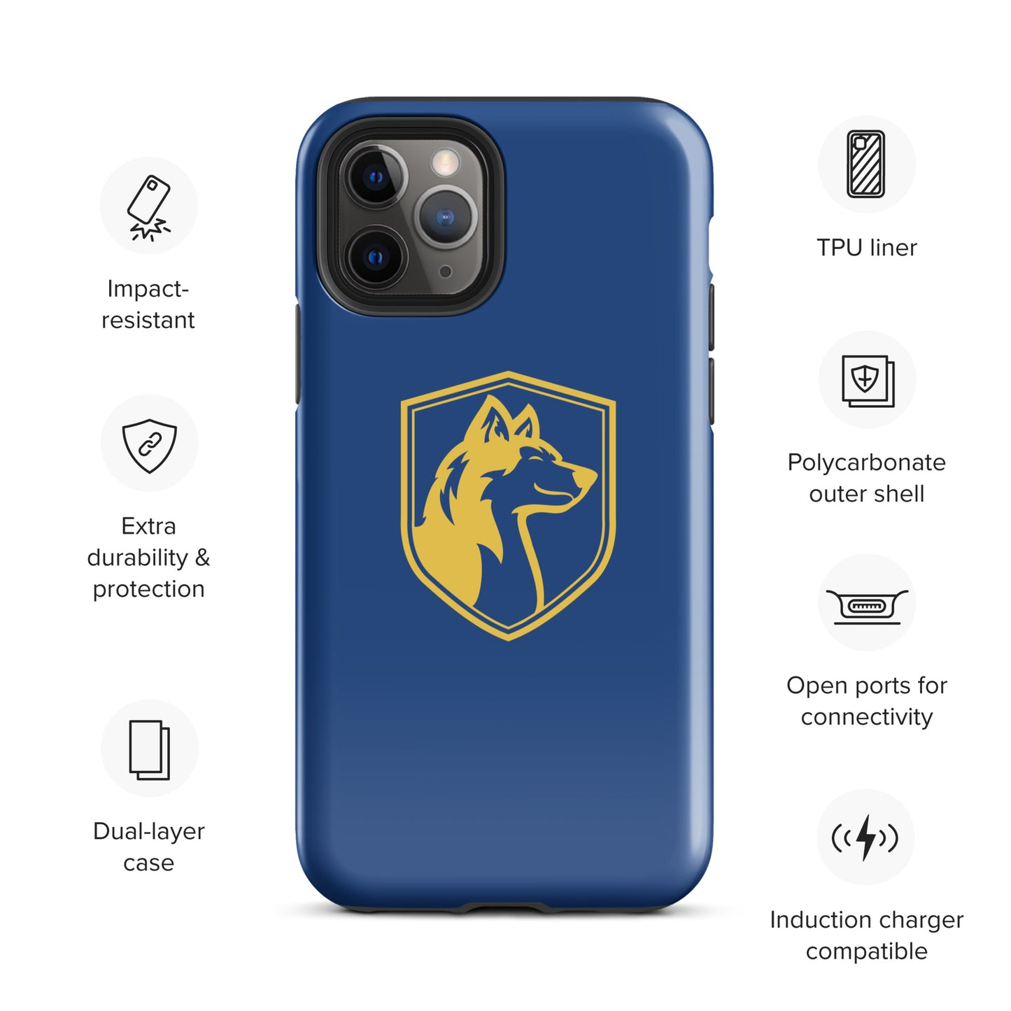 Tough Case for iPhone®/ Blue and Yellow