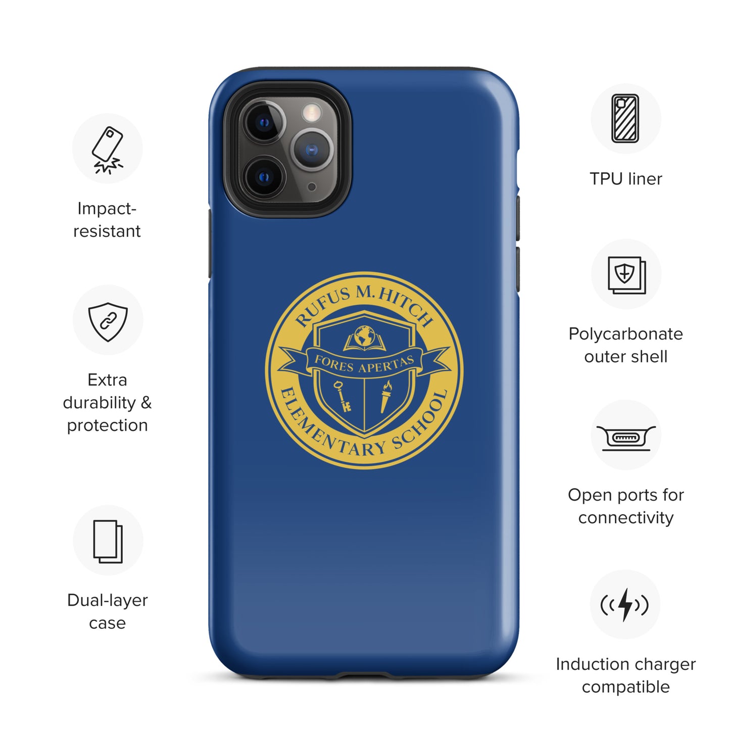 Tough Case for iPhone®/ Blue and Yellow