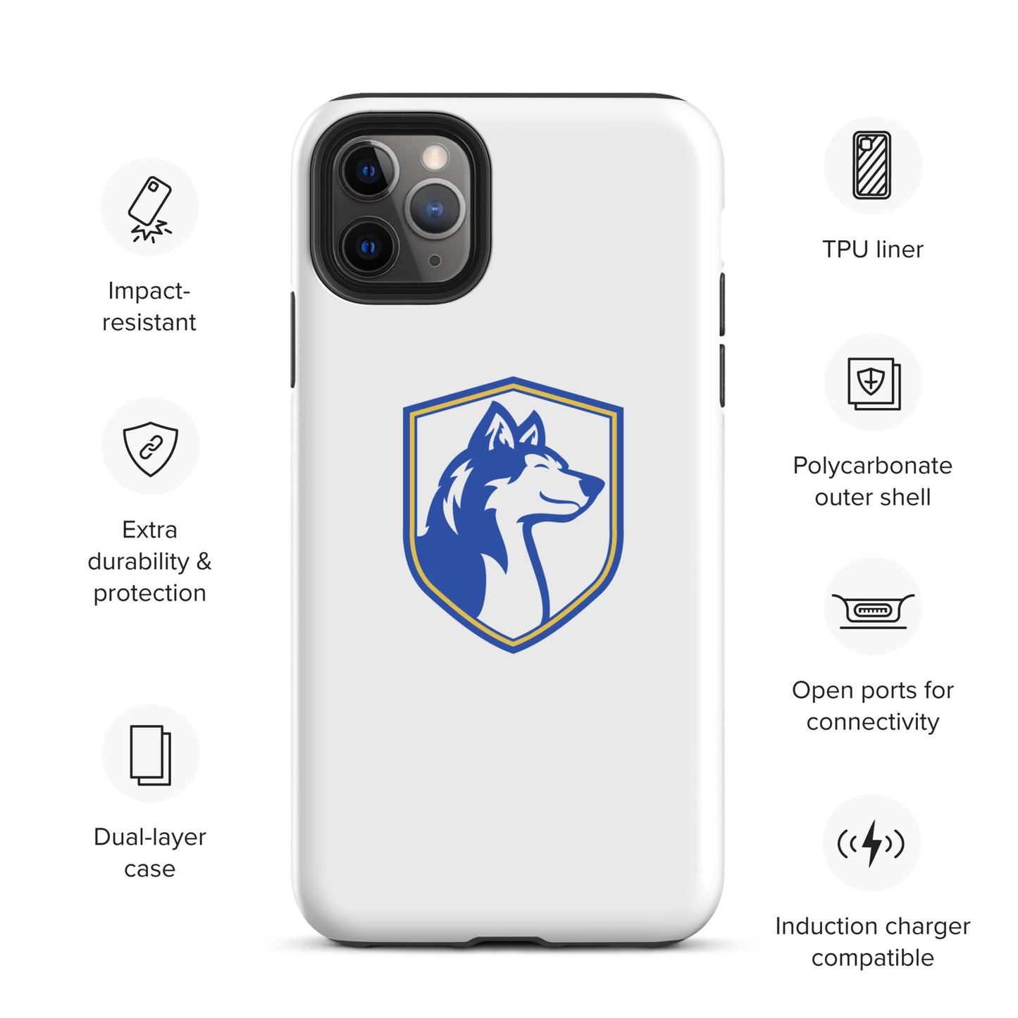 Tough Case for iPhone®/ Blue and White