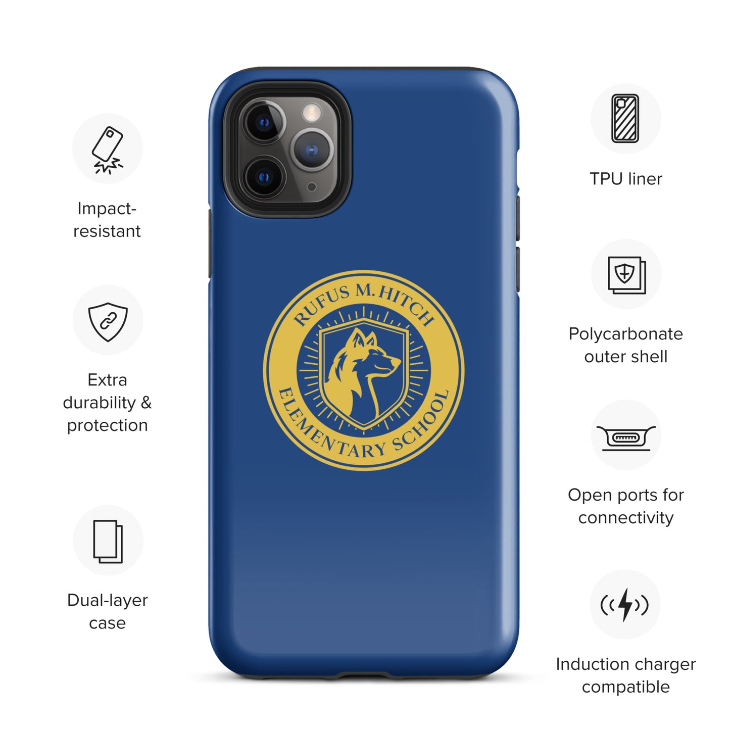 Tough Case for iPhone®/ Blue and Yellow