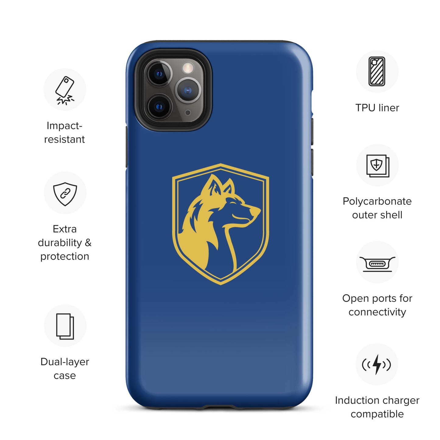 Tough Case for iPhone®/ Blue and Yellow