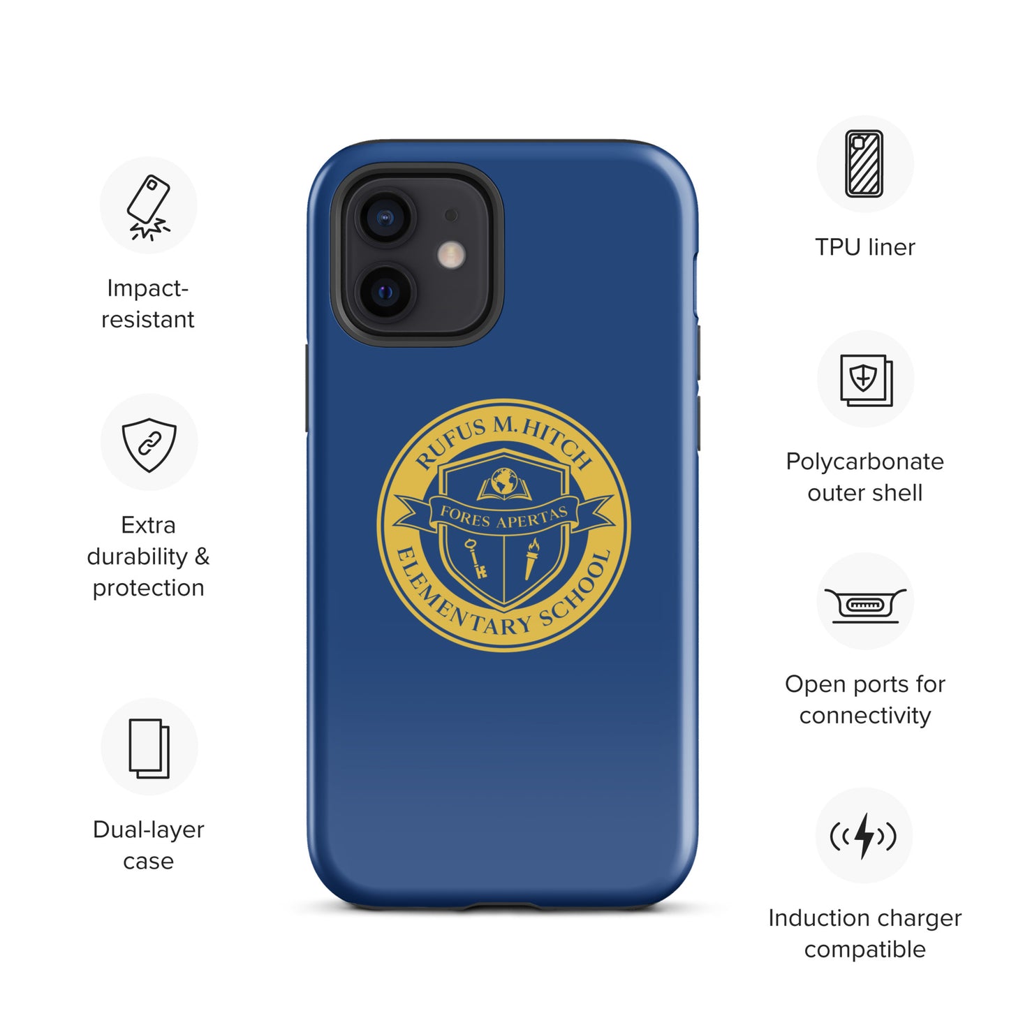 Tough Case for iPhone®/ Blue and Yellow