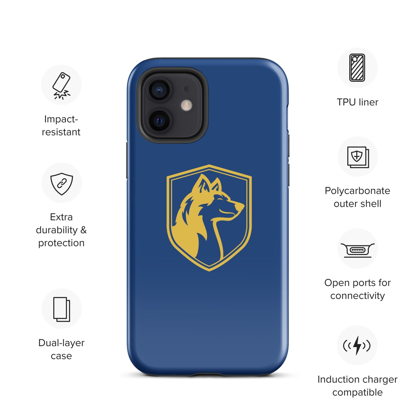 Tough Case for iPhone®/ Blue and Yellow