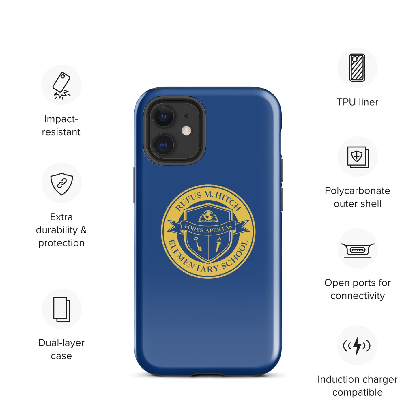 Tough Case for iPhone®/ Blue and Yellow