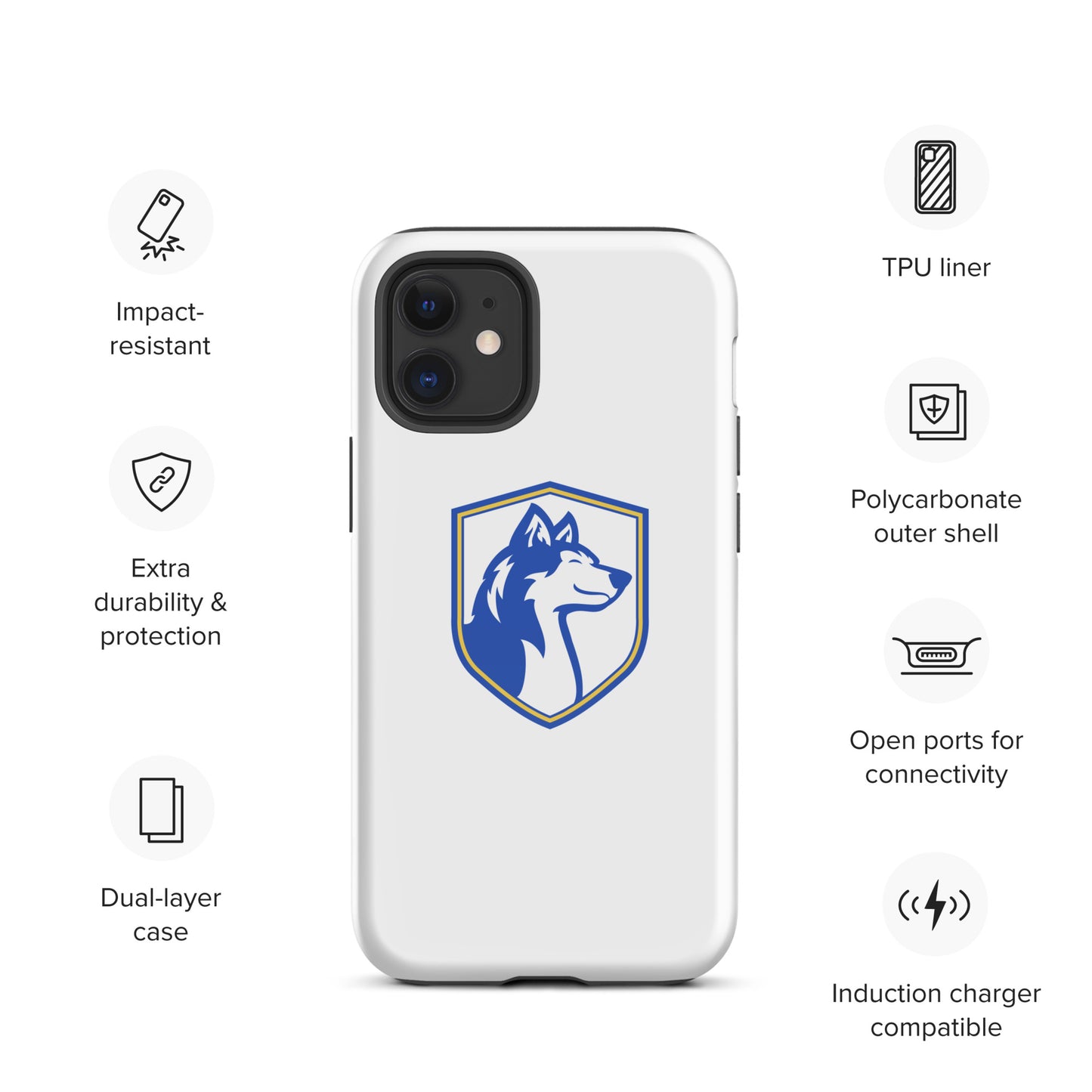 Tough Case for iPhone®/ Blue and White