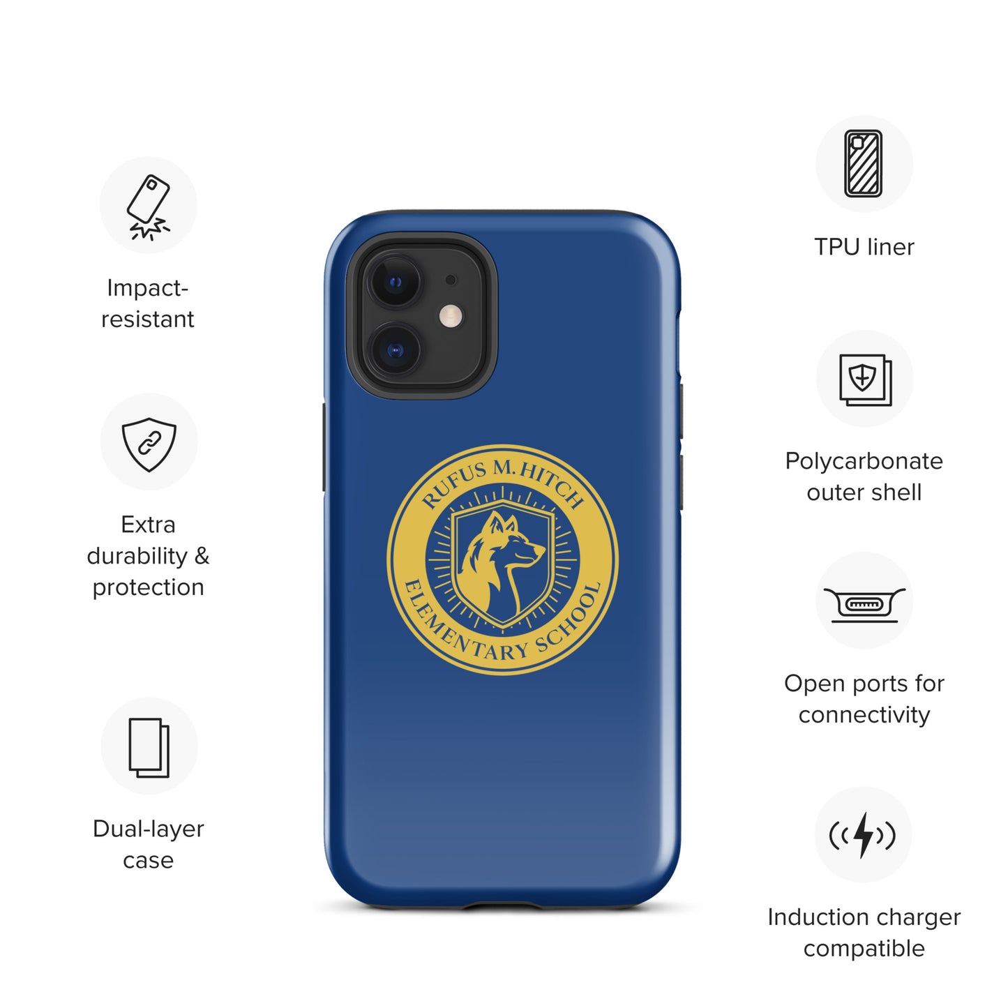 Tough Case for iPhone®/ Blue and Yellow