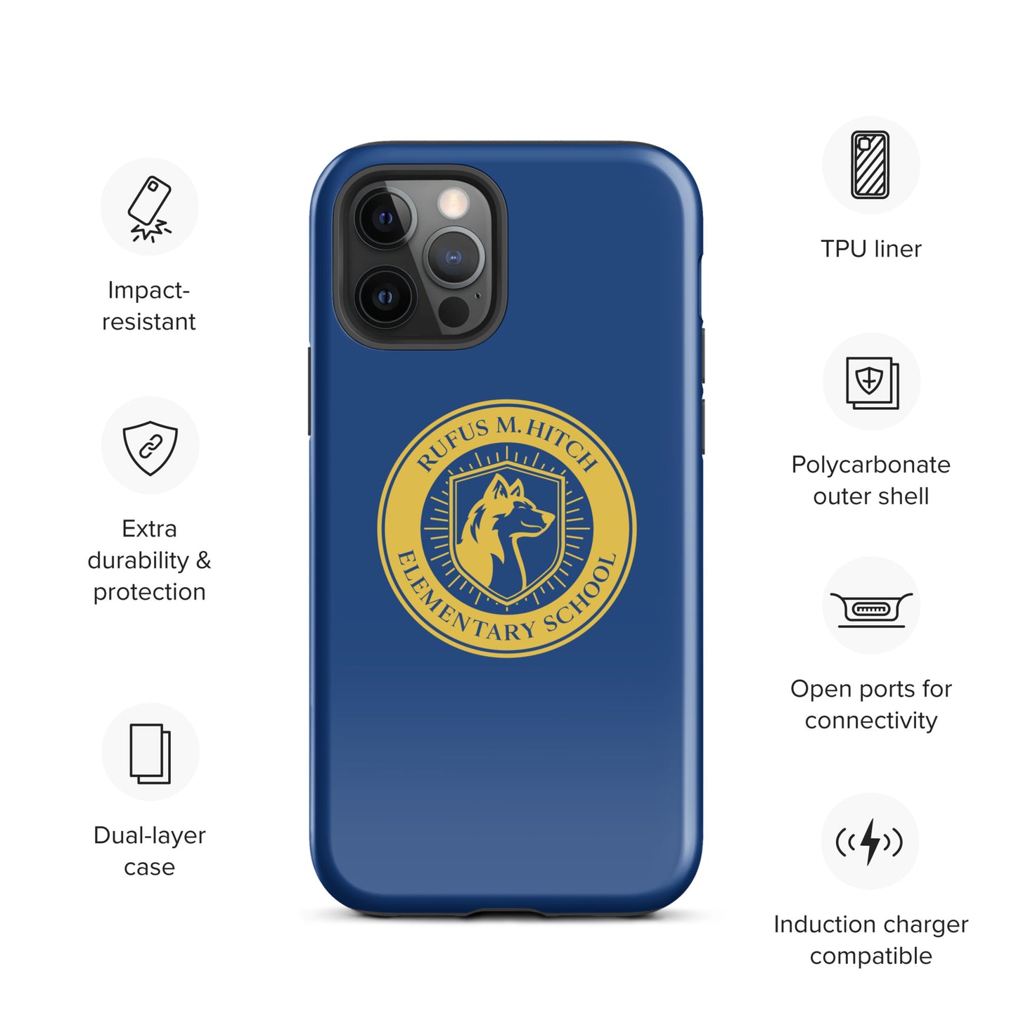 Tough Case for iPhone®/ Blue and Yellow