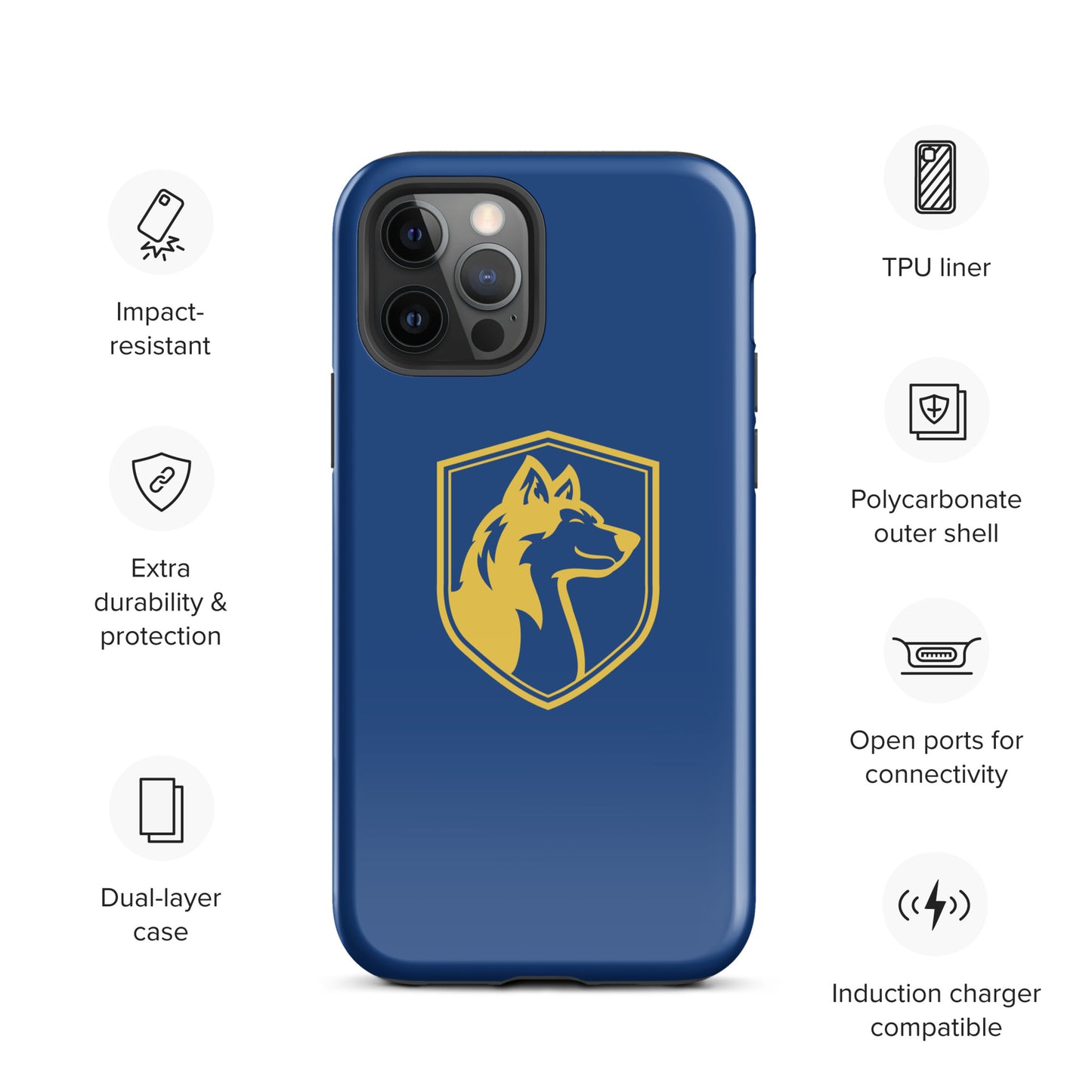 Tough Case for iPhone®/ Blue and Yellow