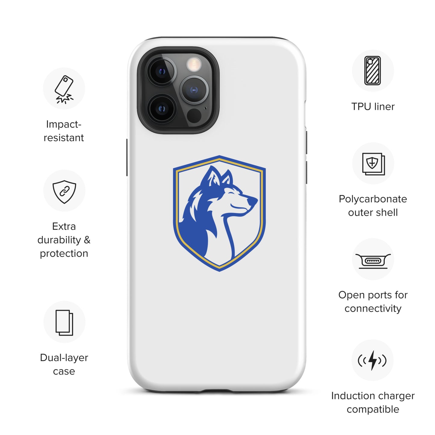 Tough Case for iPhone®/ Blue and White