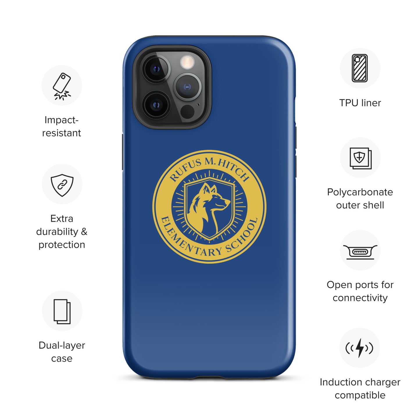 Tough Case for iPhone®/ Blue and Yellow