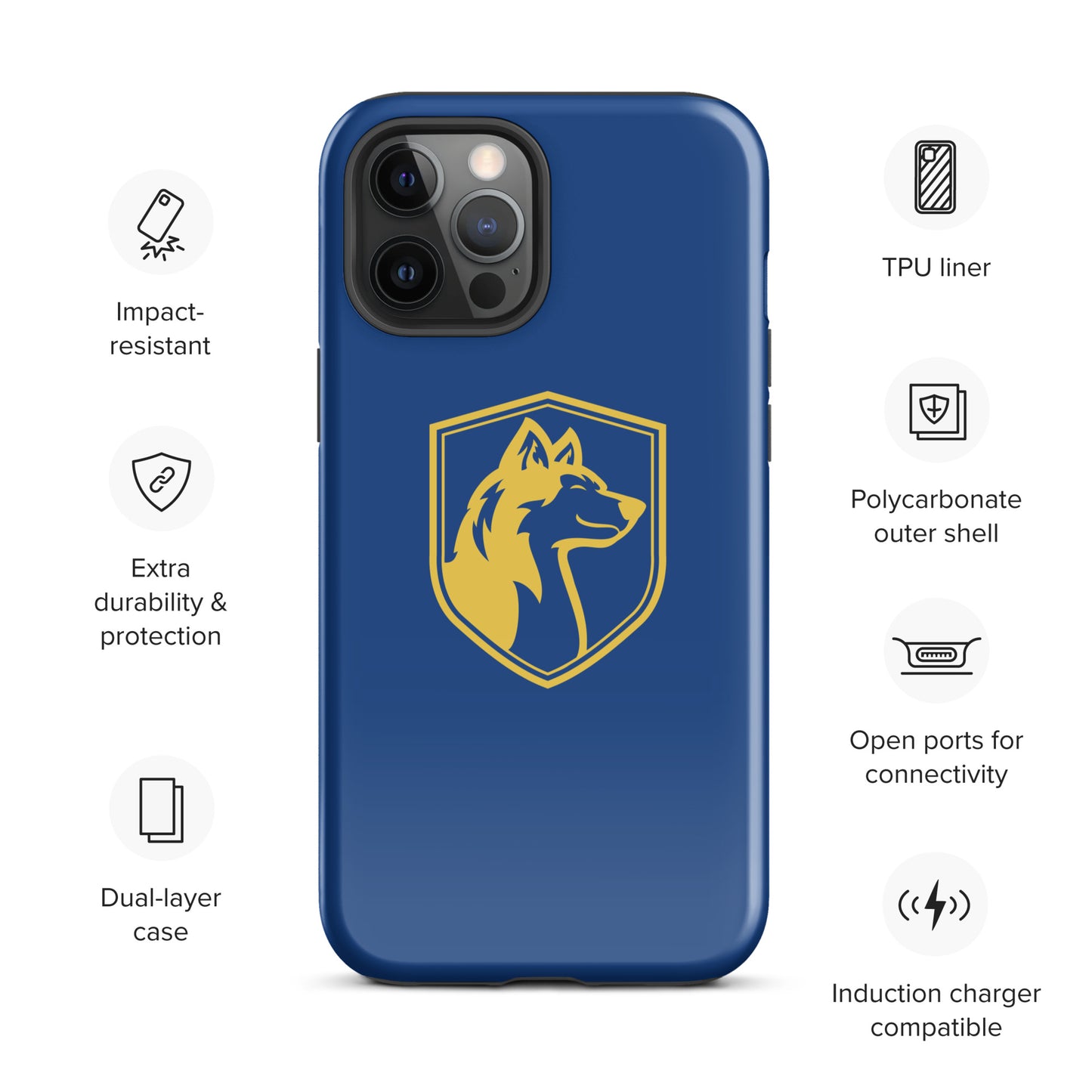 Tough Case for iPhone®/ Blue and Yellow