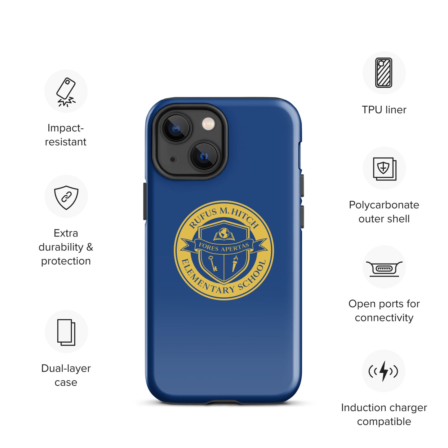 Tough Case for iPhone®/ Blue and Yellow