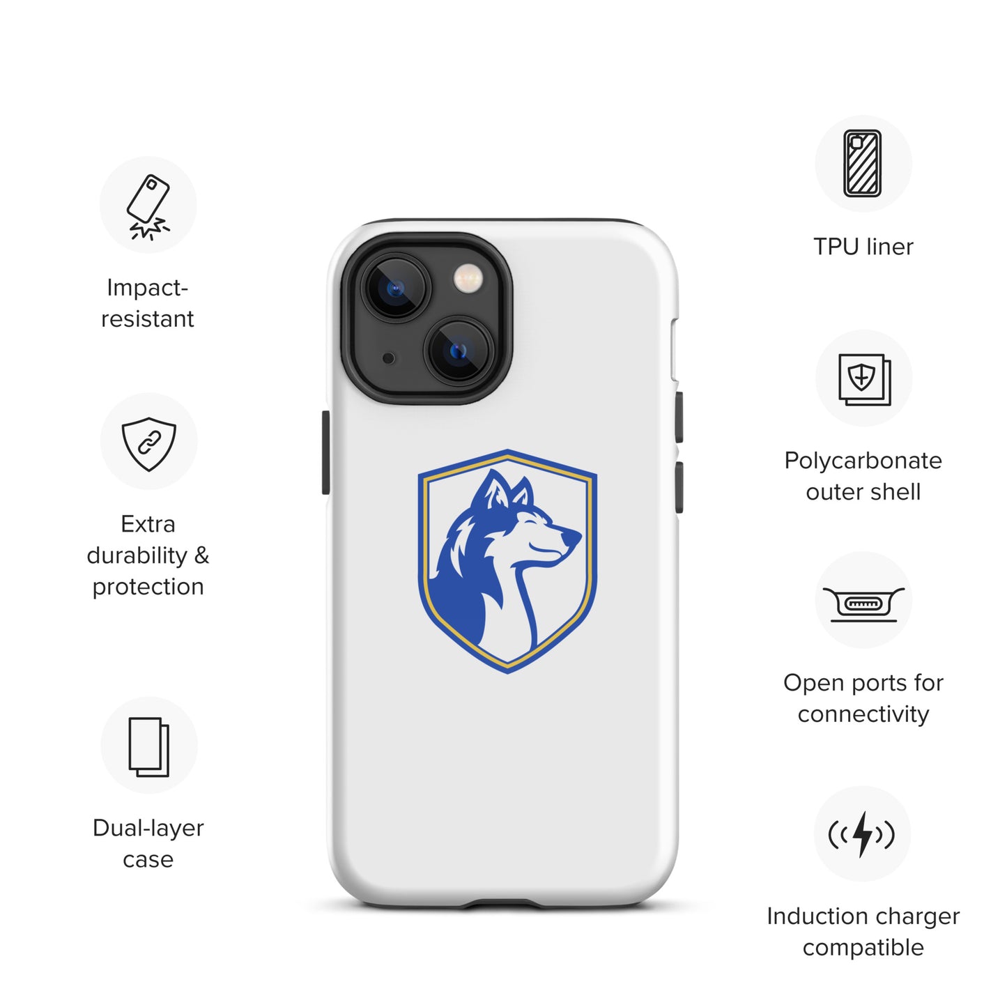 Tough Case for iPhone®/ Blue and White