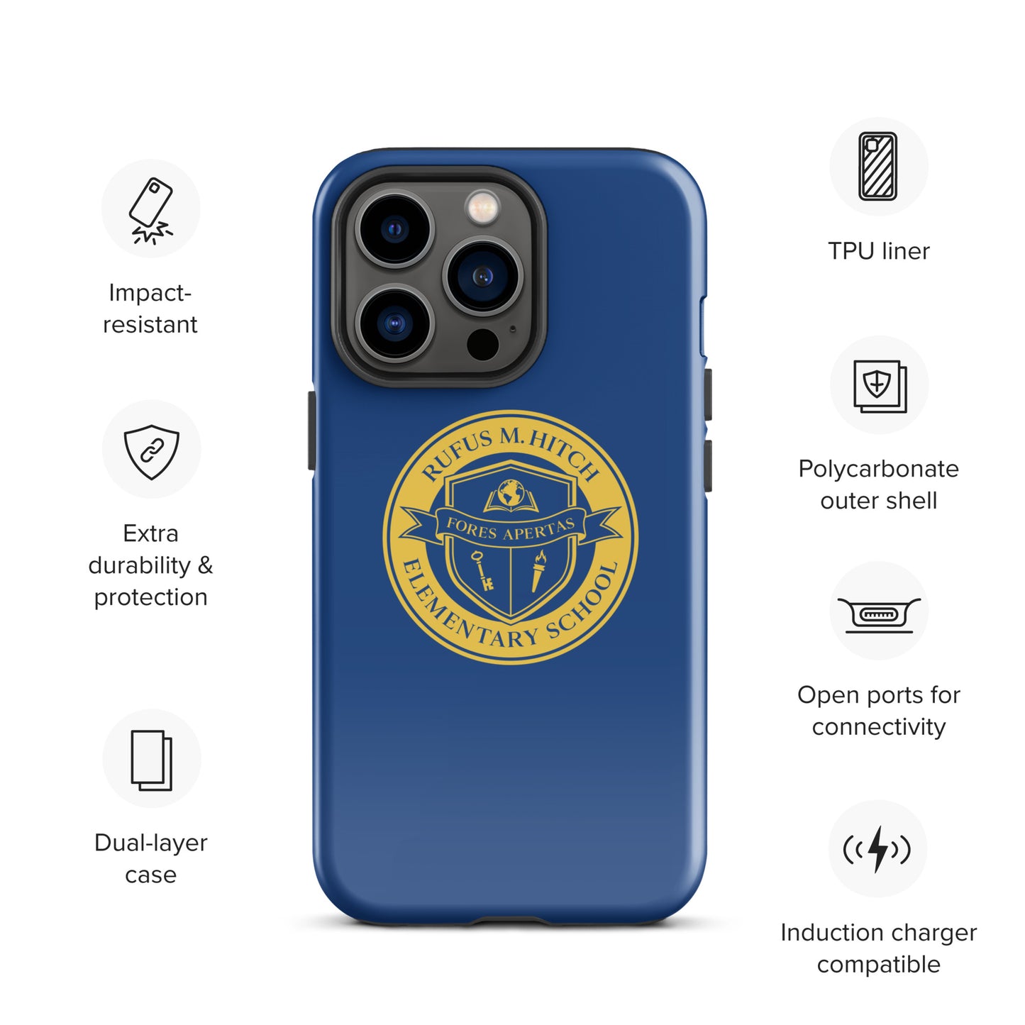 Tough Case for iPhone®/ Blue and Yellow