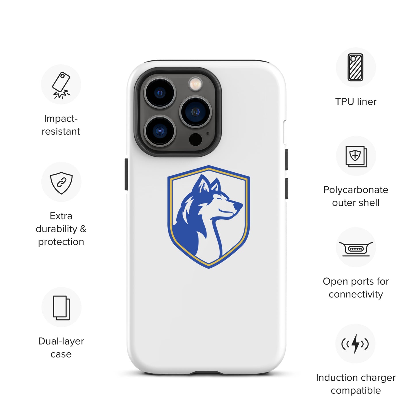 Tough Case for iPhone®/ Blue and White