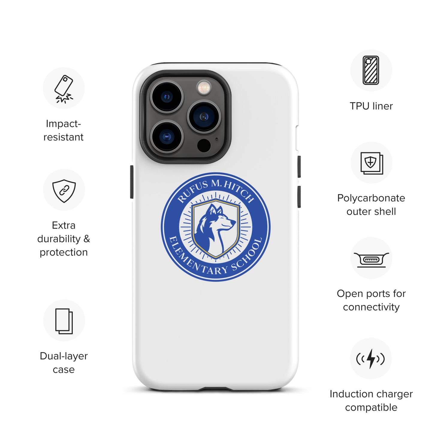 Tough Case for iPhone®/ Blue and White