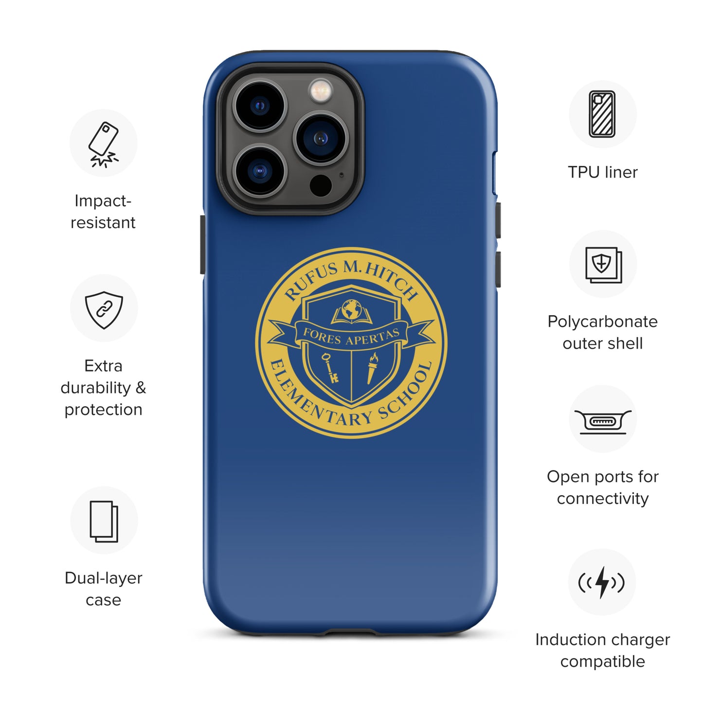 Tough Case for iPhone®/ Blue and Yellow