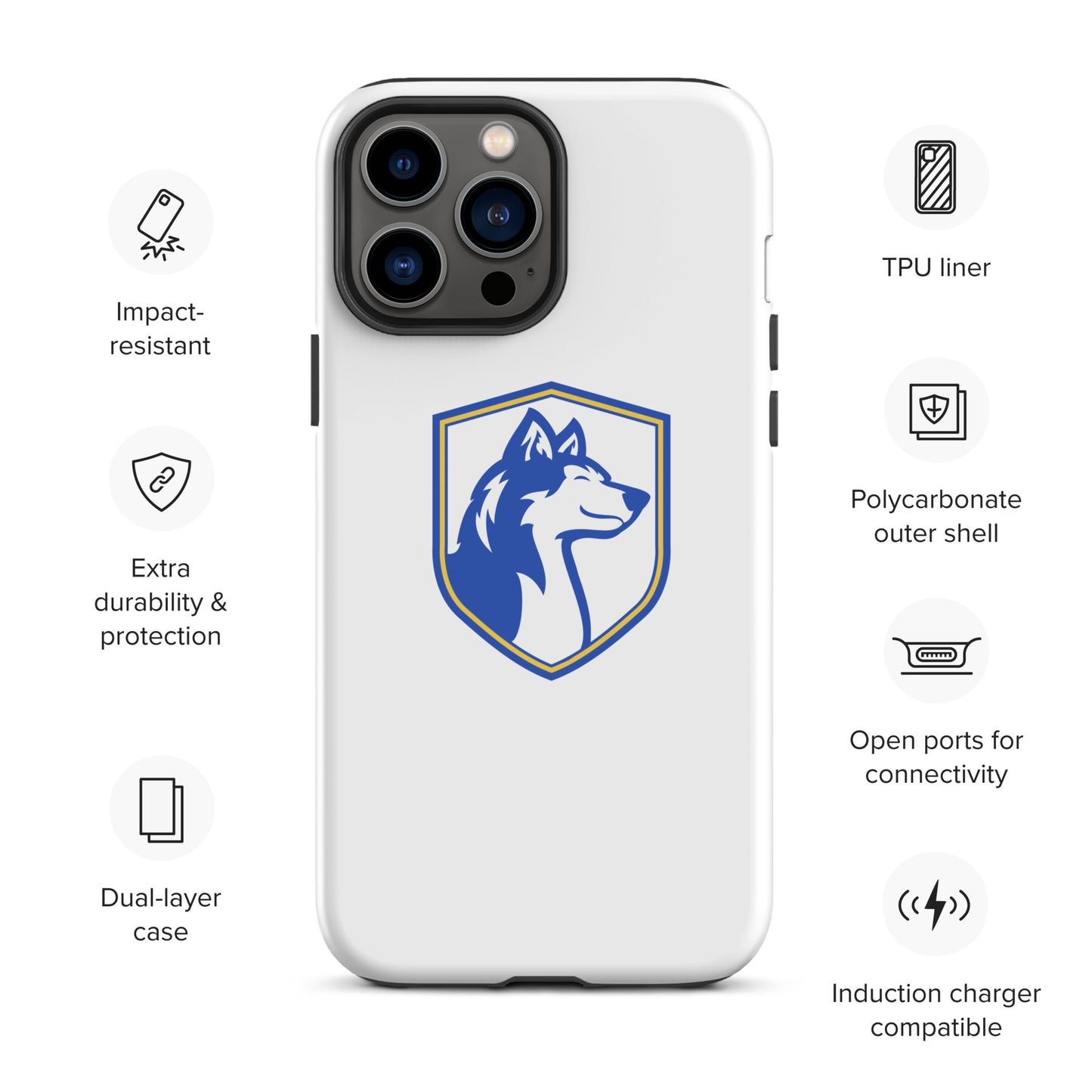 Tough Case for iPhone®/ Blue and White