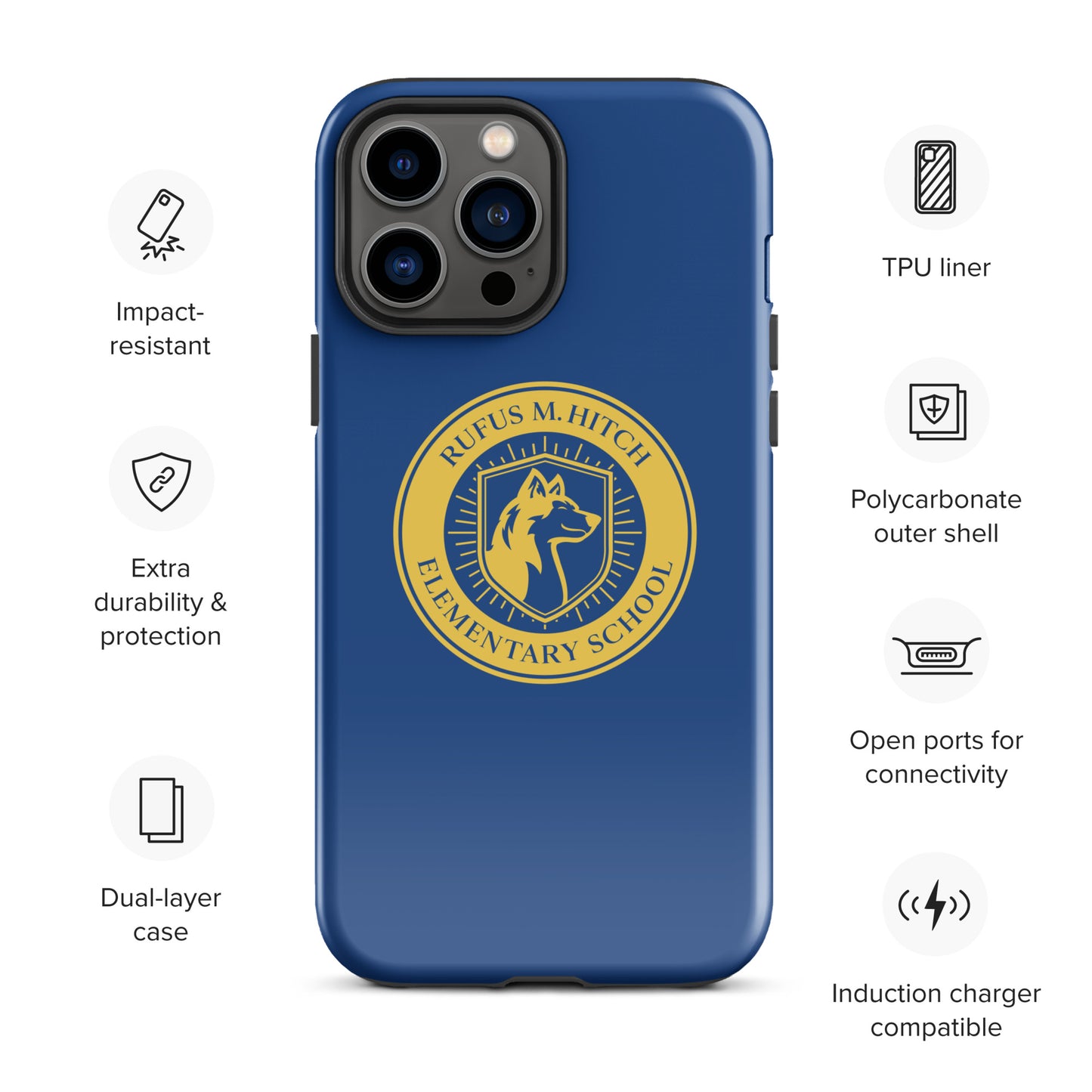 Tough Case for iPhone®/ Blue and Yellow