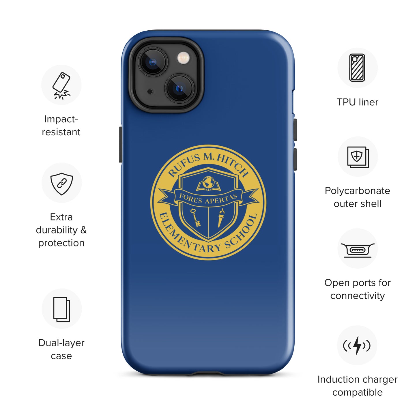 Tough Case for iPhone®/ Blue and Yellow