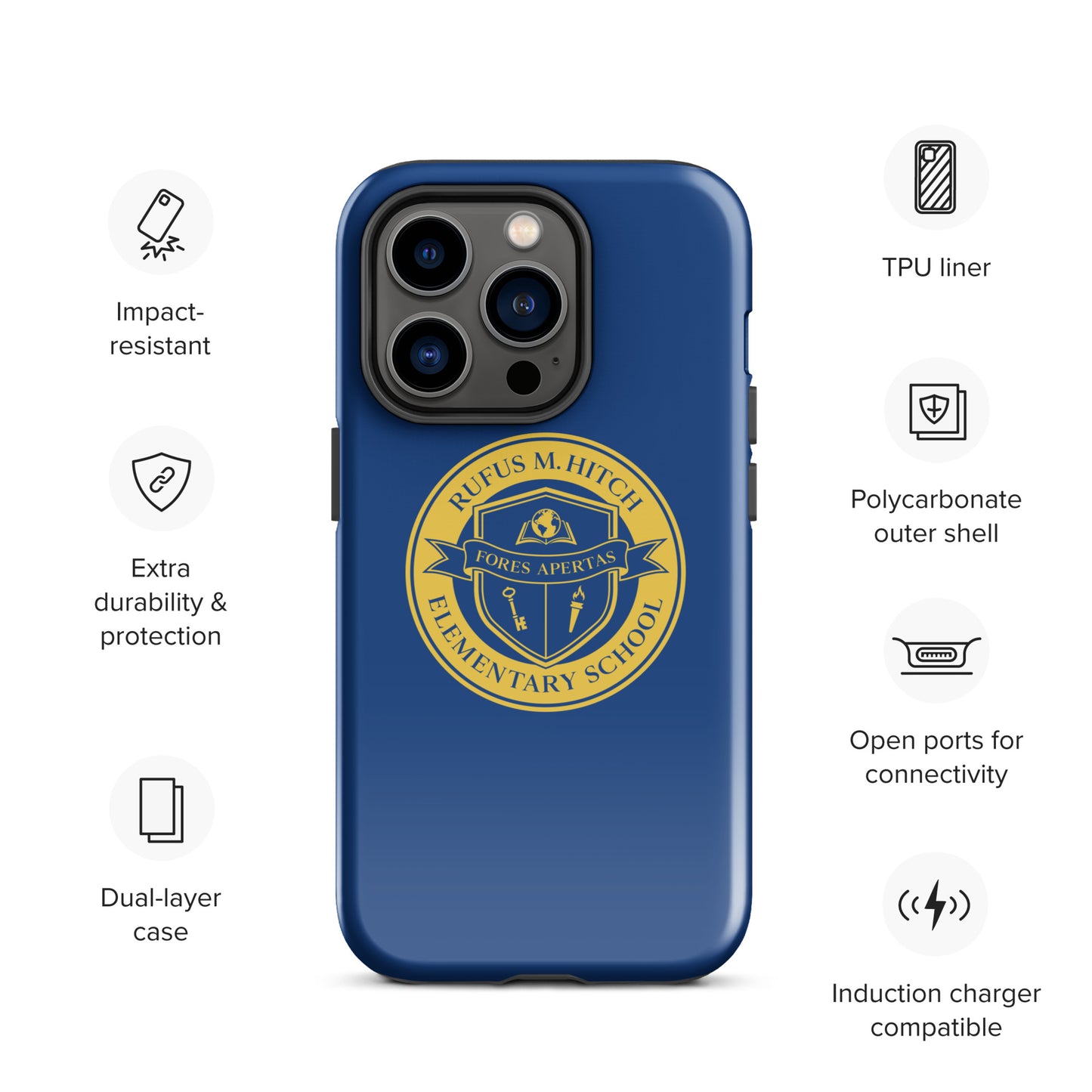 Tough Case for iPhone®/ Blue and Yellow