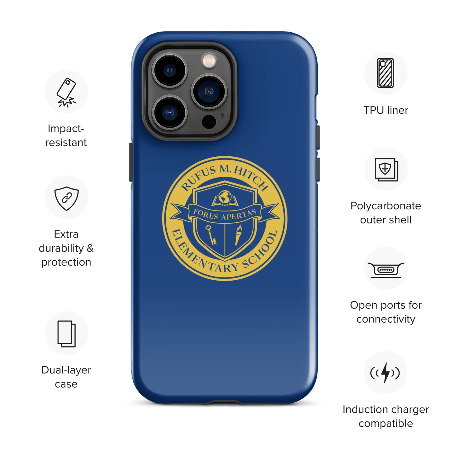 Tough Case for iPhone®/ Blue and Yellow