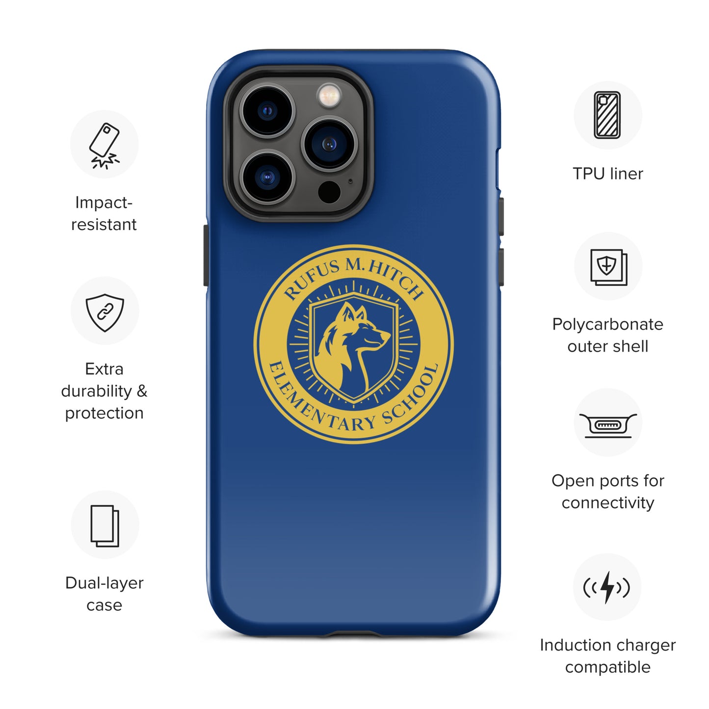 Tough Case for iPhone®/ Blue and Yellow