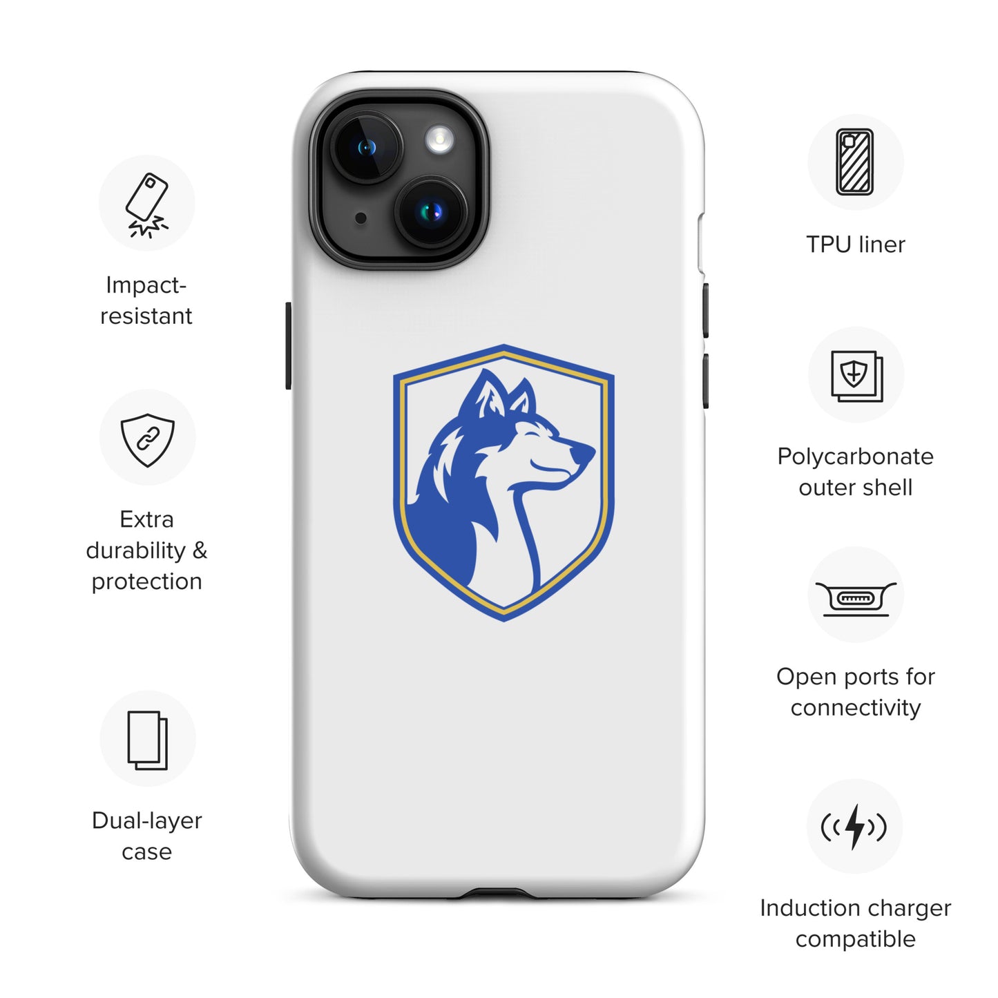 Tough Case for iPhone®/ Blue and White