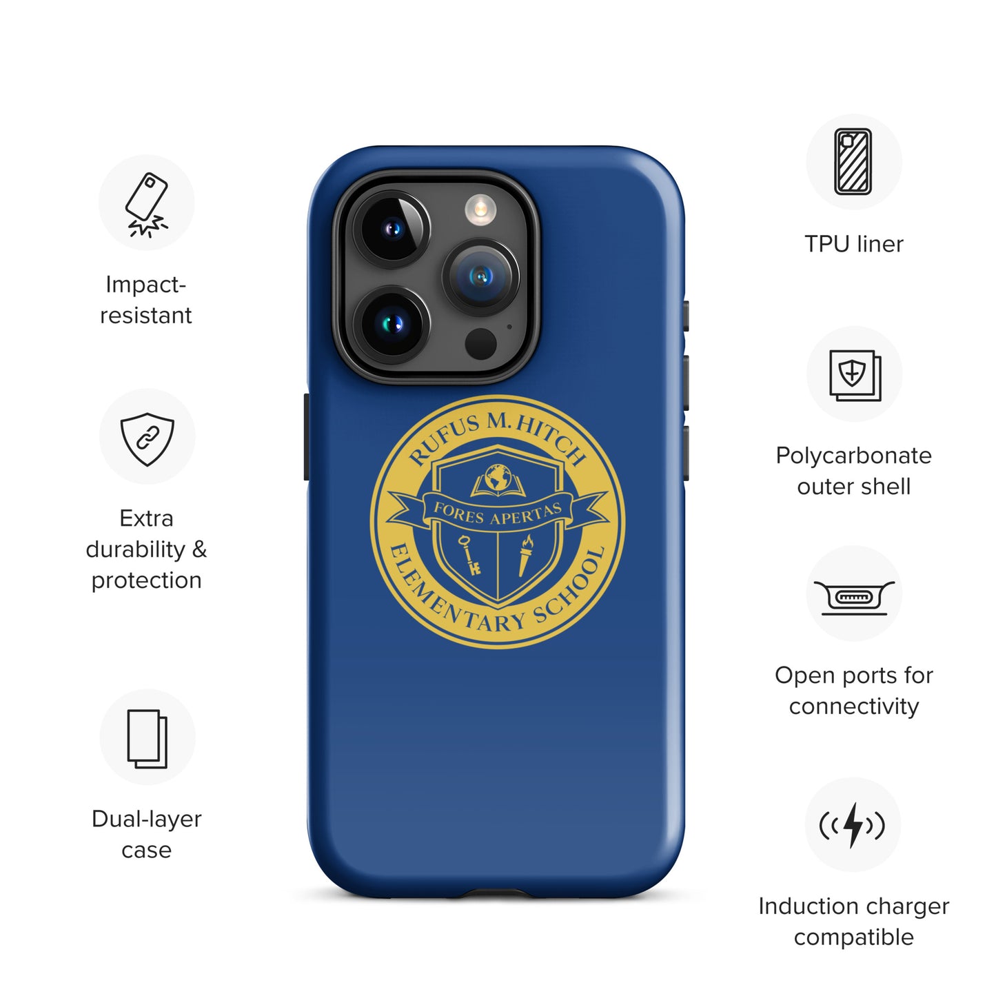 Tough Case for iPhone®/ Blue and Yellow