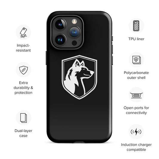 Tough Case for iPhone®/ White on Black