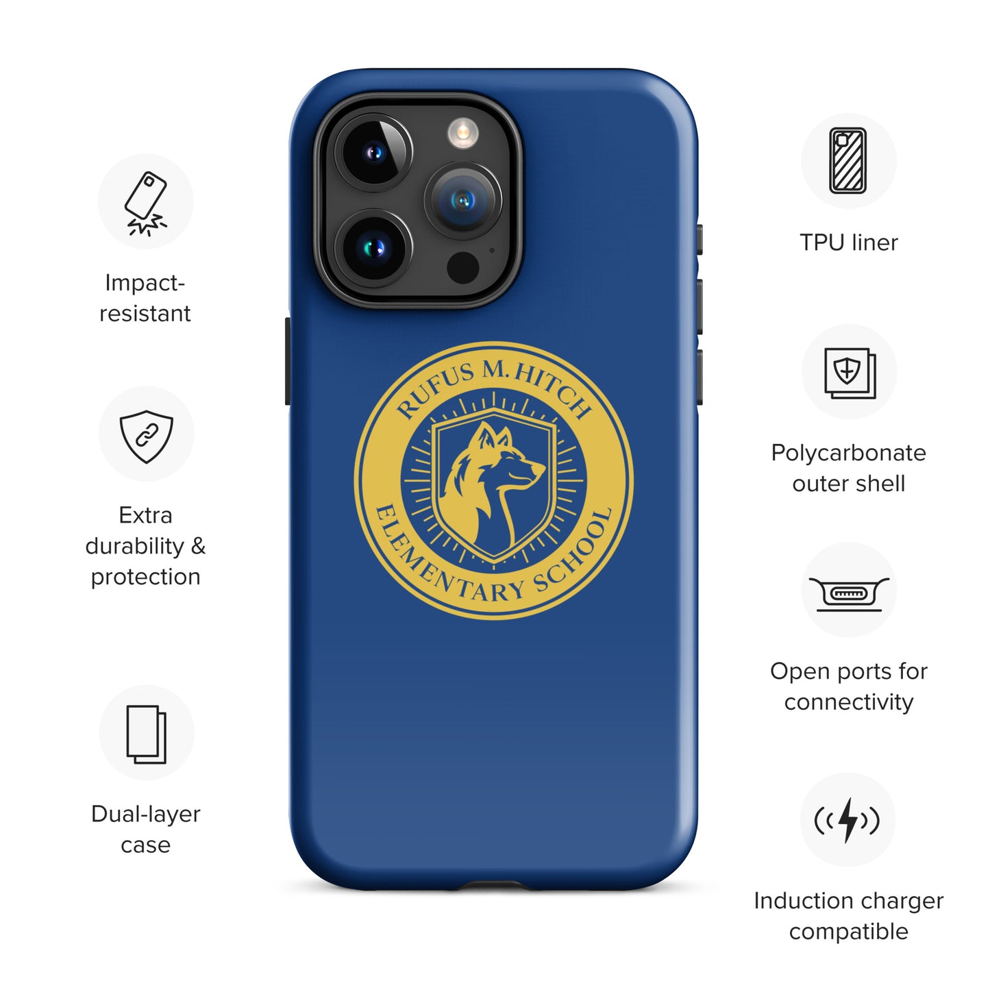 Tough Case for iPhone®/ Blue and Yellow