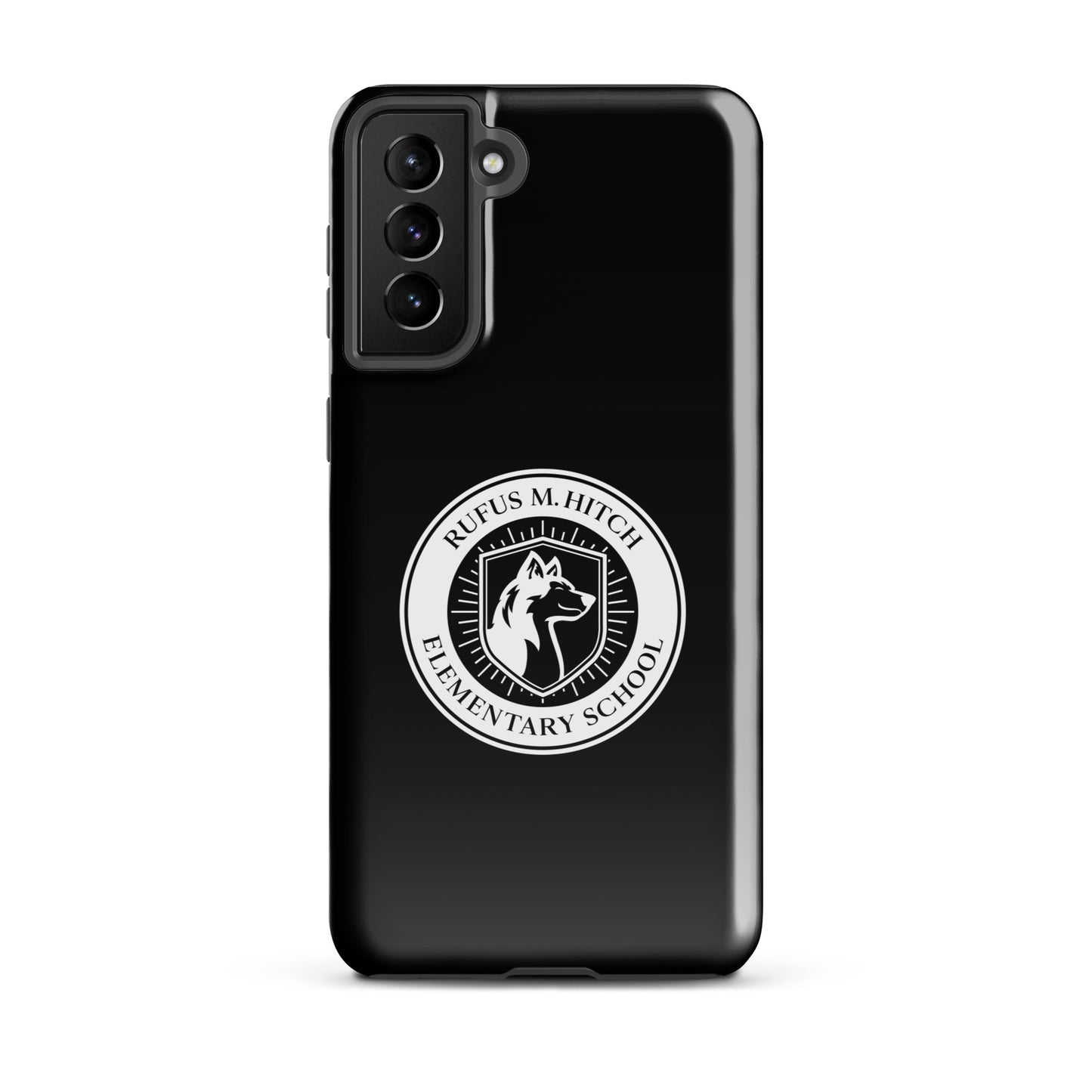 Tough Case for Samsung®/ White on Black