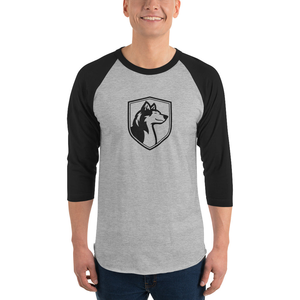 Baseball Raglan T-Shirt (Black Logo)