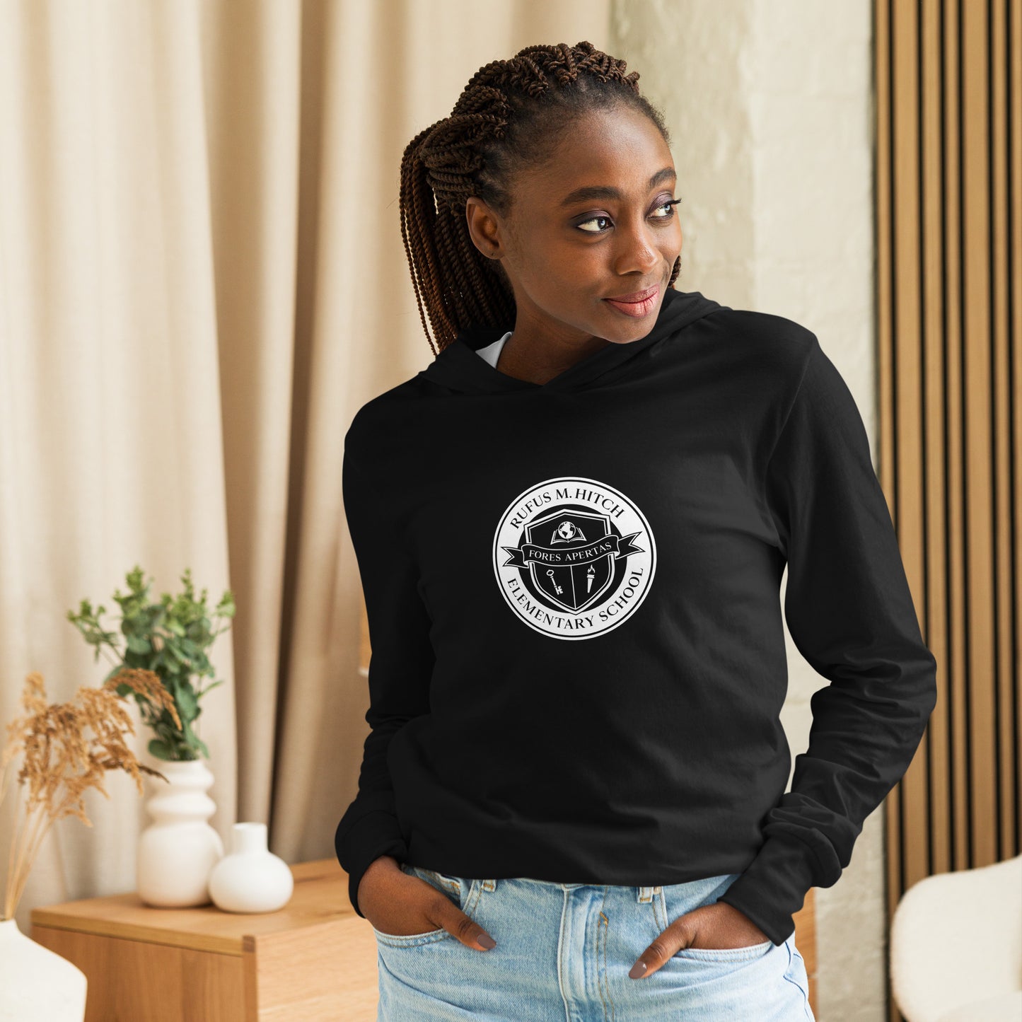 Unisex Hooded Long-Sleeve Tee